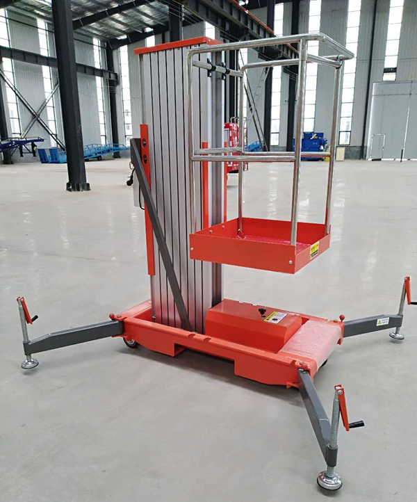 單柱鋁合金液壓升降機 單柱鋁合金液壓升降機